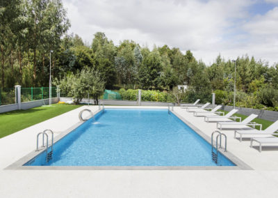 Piscina en pensión